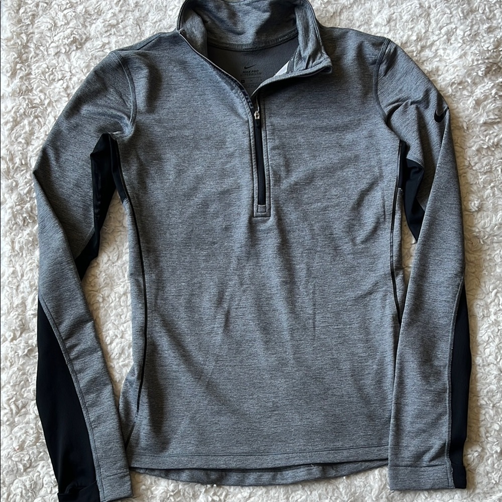 Nike Pro Hyperwarm Gray Jacket - image 2